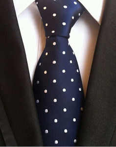 GUSLESON Fashion vabaaja 8 cm siidsinine punane lilleline täpiline kaelaside meestele Ärikingitus pulmadeks pidulikud kaelasidemed Aksessuaarid