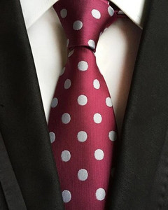 GUSLESON Fashion vabaaja 8 cm siidsinine punane lilleline täpiline kaelaside meestele Ärikingitus pulmadeks pidulikud kaelasidemed Aksessuaarid