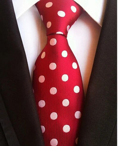 GUSLESON Fashion vabaaja 8 cm siidsinine punane lilleline täpiline kaelaside meestele Ärikingitus pulmadeks pidulikud kaelasidemed Aksessuaarid