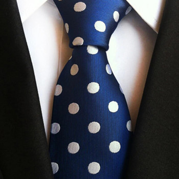 GUSLESON Fashion Casual 8cm Μεταξωτό Μπλε Κόκκινο Φλοράλ Πουά Γραβάτα για Άντρες Επαγγελματικό Δώρο Γάμου Επίσημες Γραβάτες Αξεσουάρ