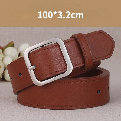 PU kožni remen za žene Traperice s četvrtastom kopčom i kopčom Crni remen Chic Luksuzni brend Ženski vintage remen Ženski pojas