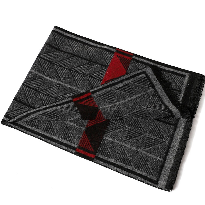 Klasični šalovi od pašmine Zimski topli šalovi 180X33CM Muški poslovni debeli jesenski šalovi Modni karirani ručnik za plažu od kašmira