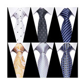 Mados prekės ženklo žakardo kaklaraiščiai vyrams Gravatas Auksiniai marškiniai Aksesuarai Vyriškas pledas Abraomo Linkolno gimtadienis