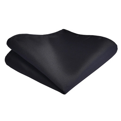 Ricnais klasične svilene vodootporne maramice jednobojne 25cm*25cm Hanky zeleno crveno zlatne džepne kvadrate za muškarce vjenčanje poslovne zabave