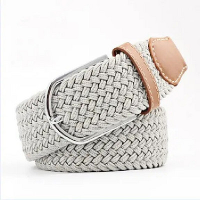 Nova moda, svestrani platneni muški, ženski remen, metalna kopča, elastični pleteni elastični remen visoke kvalitete za kampiranje, ribolov, muški remeni za teretanu