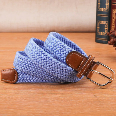 Nova moda, svestrani platneni muški, ženski remen, metalna kopča, elastični pleteni elastični remen visoke kvalitete za kampiranje, ribolov, muški remeni za teretanu