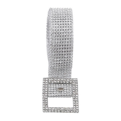 Fényes, fényes női öv lánc luxus édes deréköv 2023 divatos övek teljes gyémánt strassz kristály öv