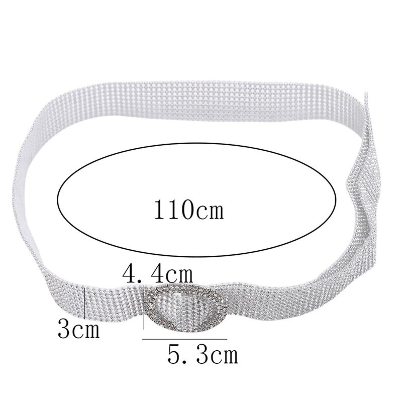 Fényes, fényes női öv lánc luxus édes deréköv 2023 divatos övek teljes gyémánt strassz kristály öv