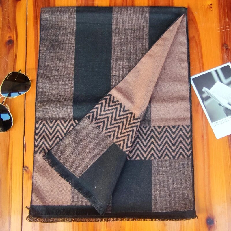 Luksuzni brend Muški zimski karirani šal Topli ženski šalovi od kašmira Šalovi Ležerni šalovi s resicama Muški poslovni šal Pashmina