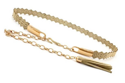 Modni ženski jednobojni pleteni remen s resicama 2020. Nove boho djevojke s tankim strukom, pleteni pojasevi za haljine, pojasevi, dodaci