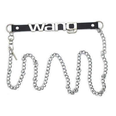 Metalni tanki remen Y2K stila za žene Ženski remen za haljine koji odgovara WANG slovu Ženske traperice Dodaci za uže oko struka