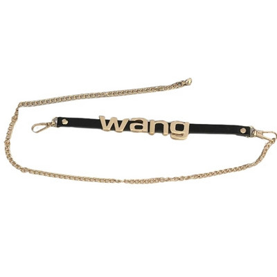 Metalni tanki remen Y2K stila za žene Ženski remen za haljine koji odgovara WANG slovu Ženske traperice Dodaci za uže oko struka