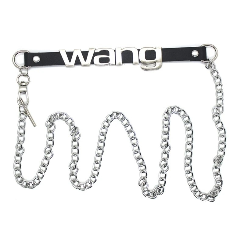 Metalni tanki remen Y2K stila za žene Ženski remen za haljine koji odgovara WANG slovu Ženske traperice Dodaci za uže oko struka
