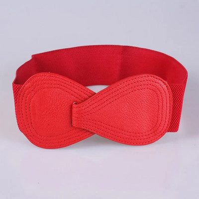 Ženska mašna oko struka Jednostavna višeslojna mašna u čistim bojama Ženski elegantni visoko elastični široki pojas s kukom