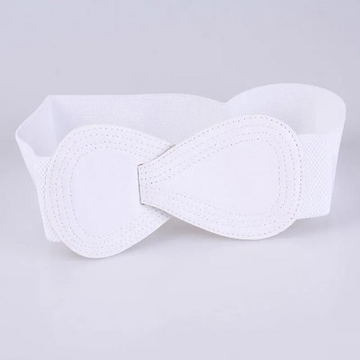 Ženska mašna oko struka Jednostavna višeslojna mašna u čistim bojama Ženski elegantni visoko elastični široki pojas s kukom