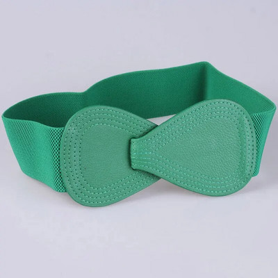 Ženska mašna oko struka Jednostavna višeslojna mašna u čistim bojama Ženski elegantni visoko elastični široki pojas s kukom