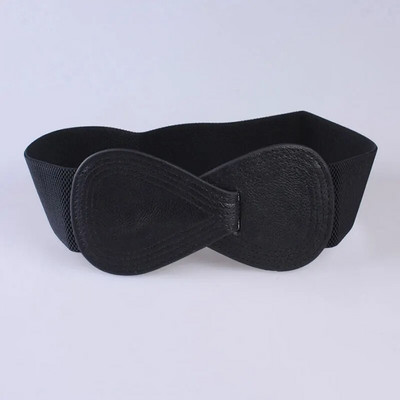 Ženska mašna oko struka Jednostavna višeslojna mašna u čistim bojama Ženski elegantni visoko elastični široki pojas s kukom