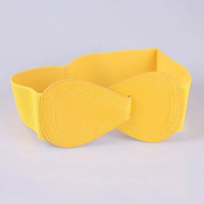 Ženska mašna oko struka Jednostavna višeslojna mašna u čistim bojama Ženski elegantni visoko elastični široki pojas s kukom