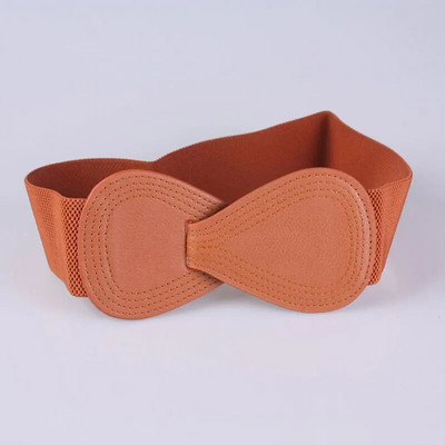 Ženska mašna oko struka Jednostavna višeslojna mašna u čistim bojama Ženski elegantni visoko elastični široki pojas s kukom