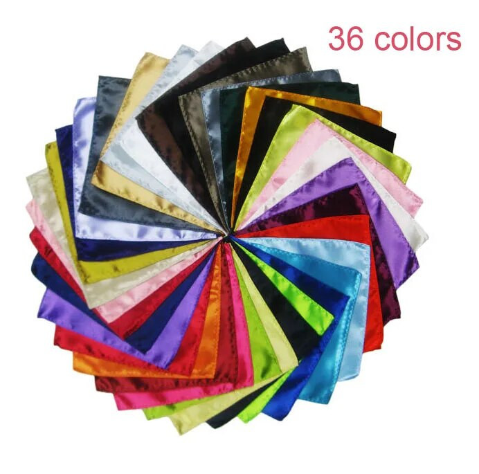 Luksuzni muški rupčić u 36 boja jednobojni bijeli crni crveni džepni kvadrat 22 cm ručnik na prsima za vjenčanje i poslovne zabave