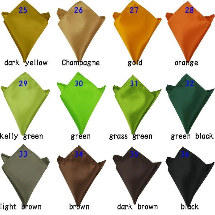 Luksuzni muški rupčić u 36 boja jednobojni bijeli crni crveni džepni kvadrat 22 cm ručnik na prsima za vjenčanje i poslovne zabave