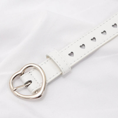 Novi modni ženski dizajnerski remen od PU kože Ženski slatki crni Harajuku remen Ženske hlače Party Dress Remeni u obliku srca za traperice