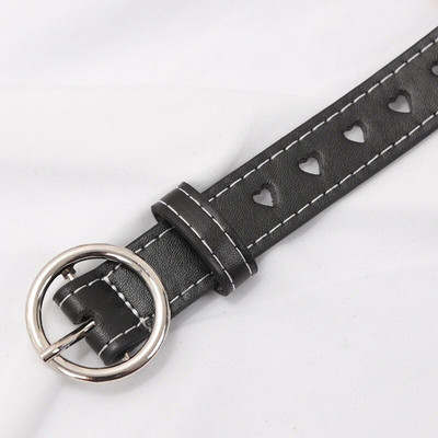 Novi modni ženski dizajnerski remen od PU kože Ženski slatki crni Harajuku remen Ženske hlače Party Dress Remeni u obliku srca za traperice