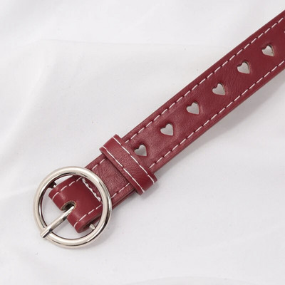 Novi modni ženski dizajnerski remen od PU kože Ženski slatki crni Harajuku remen Ženske hlače Party Dress Remeni u obliku srca za traperice