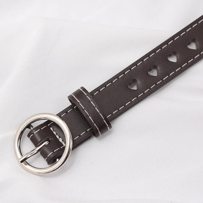 Novi modni ženski dizajnerski remen od PU kože Ženski slatki crni Harajuku remen Ženske hlače Party Dress Remeni u obliku srca za traperice