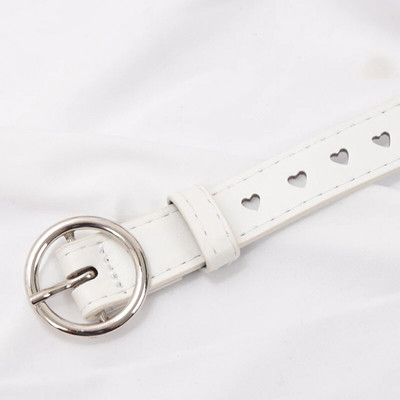 Novi modni ženski dizajnerski remen od PU kože Ženski slatki crni Harajuku remen Ženske hlače Party Dress Remeni u obliku srca za traperice