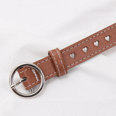 Novi modni ženski dizajnerski remen od PU kože Ženski slatki crni Harajuku remen Ženske hlače Party Dress Remeni u obliku srca za traperice