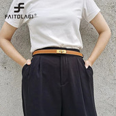 Moteriškas plonas diržas PU odinis retro H sagtis diržai Prabangūs dizainerio moteriškos kelnių suknelės Dekoratyvinė juosmens juosta, tinkanti juosmens juosta