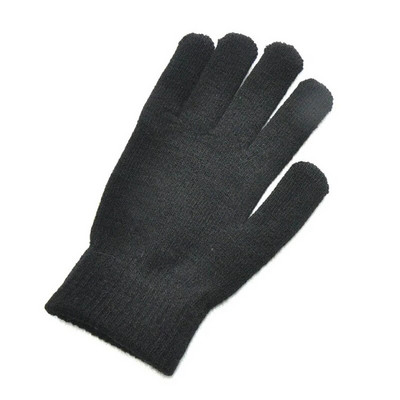 Ziemas trikotāžas plīša cimdi Sievietēm Vīrieši Rudens Sabiezināti Vienkrāsu Cimdi Pilnīgi Pirkstu Cimdi Roku Sildītāji Cimdi Pāris Riteņbraukšanas cimdi