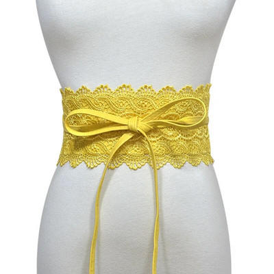 Sieviešu bantes mežģīņu jostas korsete platas jostas sievietēm melns balts sieviešu pašsavienojums Obi Cinch jostasvieta Kāzu kleitas jostasvieta