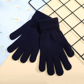 Χειμερινά πλεκτά γάντια ανδρικά γυναικεία οθόνη αφής κρύα ανθεκτικά ζεστά γάντια πλήρους δακτύλου Κορεατικού στυλ Ποδηλατικά γάντια από μαλλί παντός αγώνα