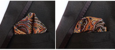 Luksuslik 25*25 cm meeste vintage lilleline Paisley siidist taskurätik, ruudukujuline moodne meeste taskurätik pulmapeo jaoks rinnarätik