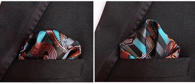 Luksuslik 25*25 cm meeste vintage lilleline Paisley siidist taskurätik, ruudukujuline moodne meeste taskurätik pulmapeo jaoks rinnarätik