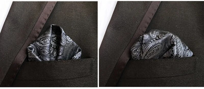 Luksuslik 25*25 cm meeste vintage lilleline Paisley siidist taskurätik, ruudukujuline moodne meeste taskurätik pulmapeo jaoks rinnarätik