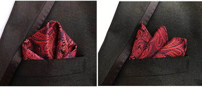 Luksuslik 25*25 cm meeste vintage lilleline Paisley siidist taskurätik, ruudukujuline moodne meeste taskurätik pulmapeo jaoks rinnarätik