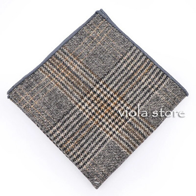 Klasisks rūtains, svītrains, mīksts 50% vilnas kašmira kabatas kvadrāts 24 cm vīriešu uzvalks hanky ballītei kabatlakats smokings kaklasaite pieskaņota ziemas dāvana