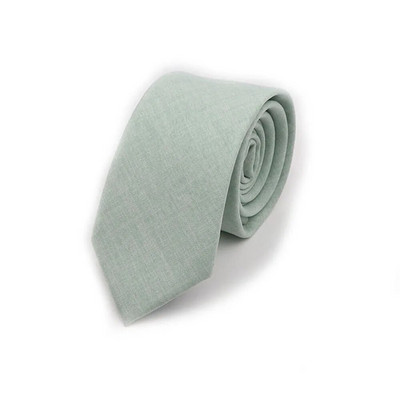 Jednobojne ručno rađene pamučne kravate Muška kravata s prugastim uskim ovratnikom Tanka ružičasta kadulja zelena ležerna kravata Dodaci za vjenčano odijelo Poklon