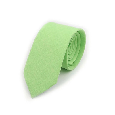 Jednobojne ručno rađene pamučne kravate Muška kravata s prugastim uskim ovratnikom Tanka ružičasta kadulja zelena ležerna kravata Dodaci za vjenčano odijelo Poklon