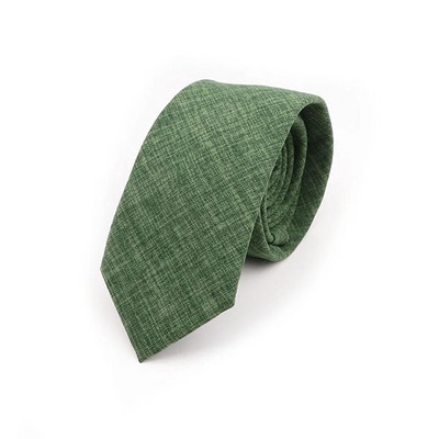 Jednobojne ručno rađene pamučne kravate Muška kravata s prugastim uskim ovratnikom Tanka ružičasta kadulja zelena ležerna kravata Dodaci za vjenčano odijelo Poklon