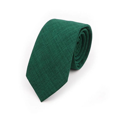 Jednobojne ručno rađene pamučne kravate Muška kravata s prugastim uskim ovratnikom Tanka ružičasta kadulja zelena ležerna kravata Dodaci za vjenčano odijelo Poklon