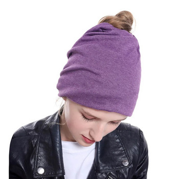 Γυναικείο καπέλο Winter Beanies Loose Street Style Sports Πλεκτό υφασμάτινο καπέλο Casual καπέλο Πολυλειτουργικό καπέλο κασκόλ Μαλλιά