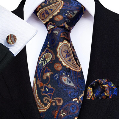 Vīriešu Paisley jostasvieta, trīsdaļīga kaklasaite, ieskaitot kaklasaites kvadrātu un aproču pogas