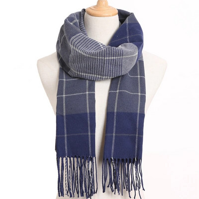 [VIANOSI] Zimski klasični karirani šal Žene Muškarci Foulard Jednobojni šalovi Fashion Casual Wrap Kašmir Bufandas Hombre