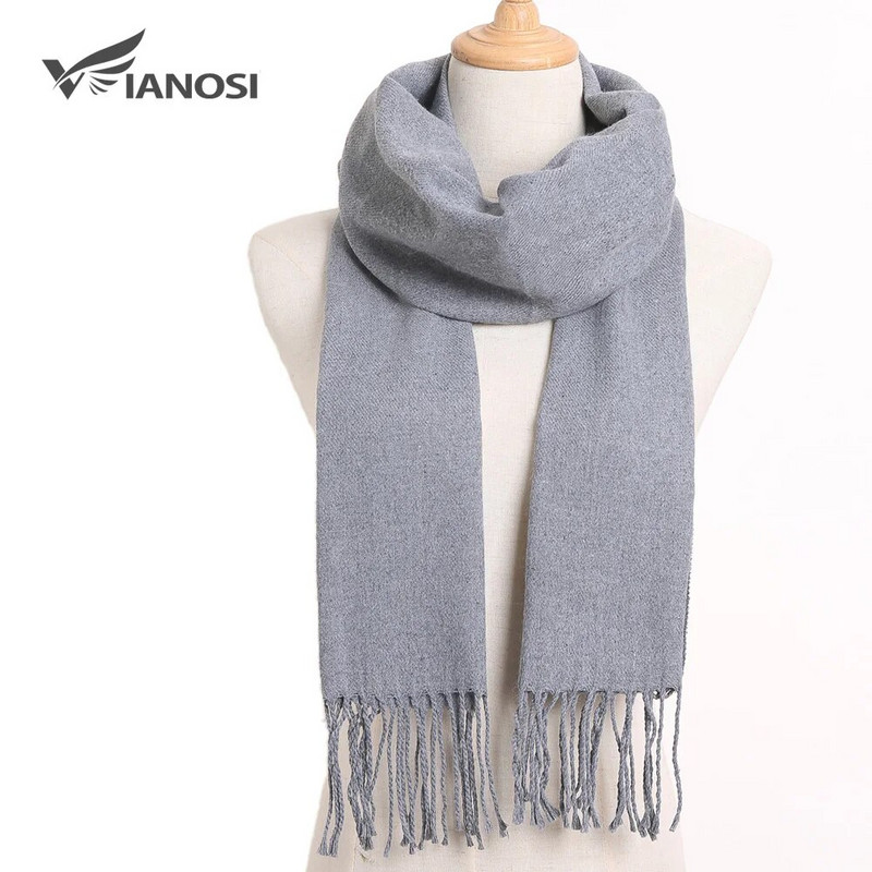 [VIANOSI] Zimski klasični karirani šal Žene Muškarci Foulard Jednobojni šalovi Fashion Casual Wrap Kašmir Bufandas Hombre