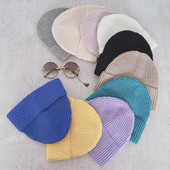 Sieviešu trikotāžas beanie ziemas biezas vienkrāsainas cepures sievietēm vīriešiem Unisex siltas slēpošanas pupiņas Siltas vēja necaurlaidīgas ausu aizsargvāciņas