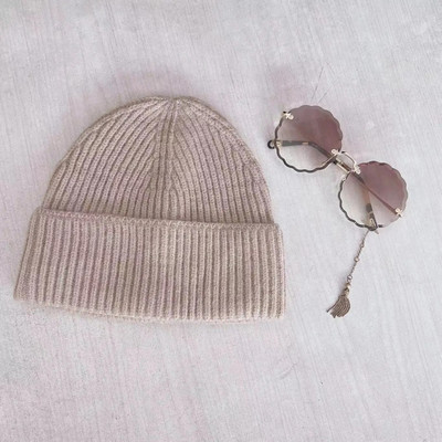 Sieviešu trikotāžas beanie ziemas biezas vienkrāsainas cepures sievietēm vīriešiem Unisex siltas slēpošanas pupiņas Siltas vēja necaurlaidīgas ausu aizsargvāciņas